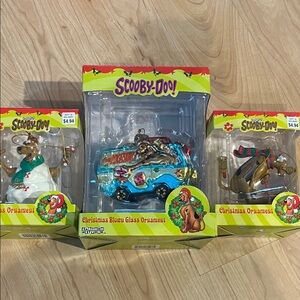 Ornament Set - scooby doo. 3 total vintage